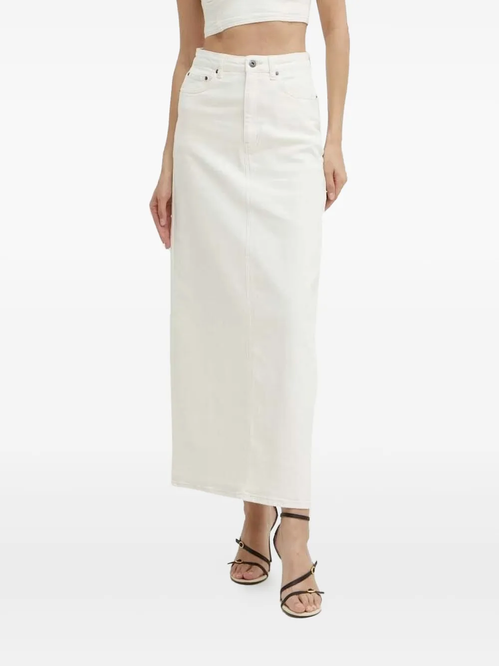 Bardot Evianna Slit Maxi Skirt In White