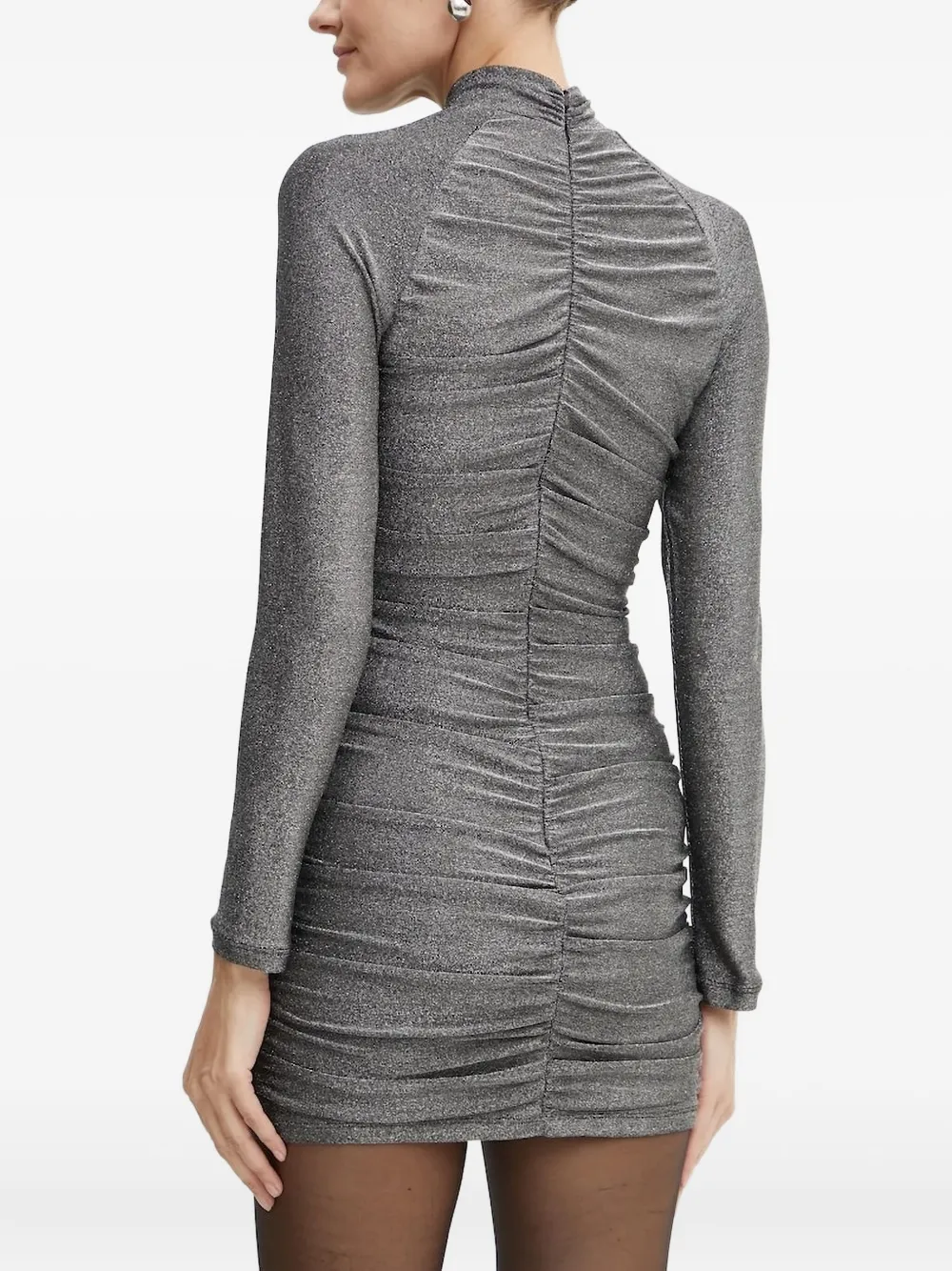 Bardot gathered mini dress - Grijs