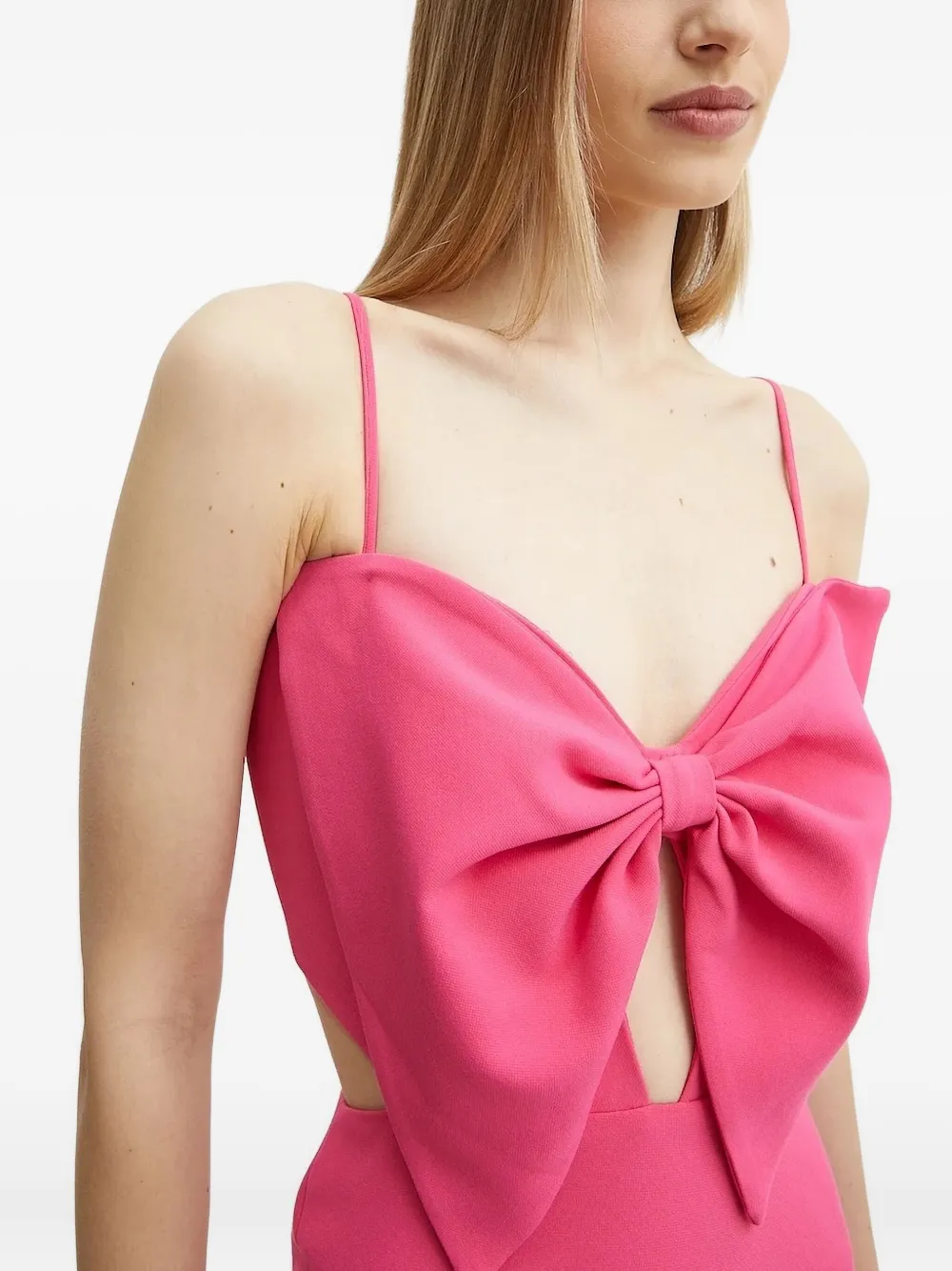 Bardot Jurk met strikdetail Roze