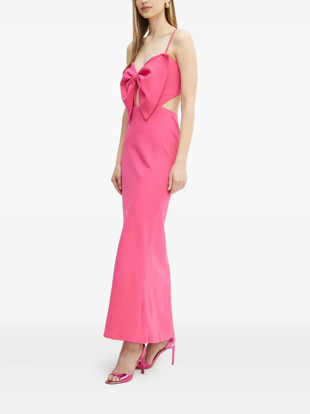 Bardot Jurk met strikdetail Roze