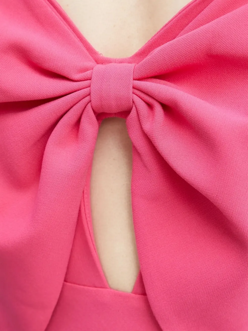 Bardot Jurk met strikdetail Roze