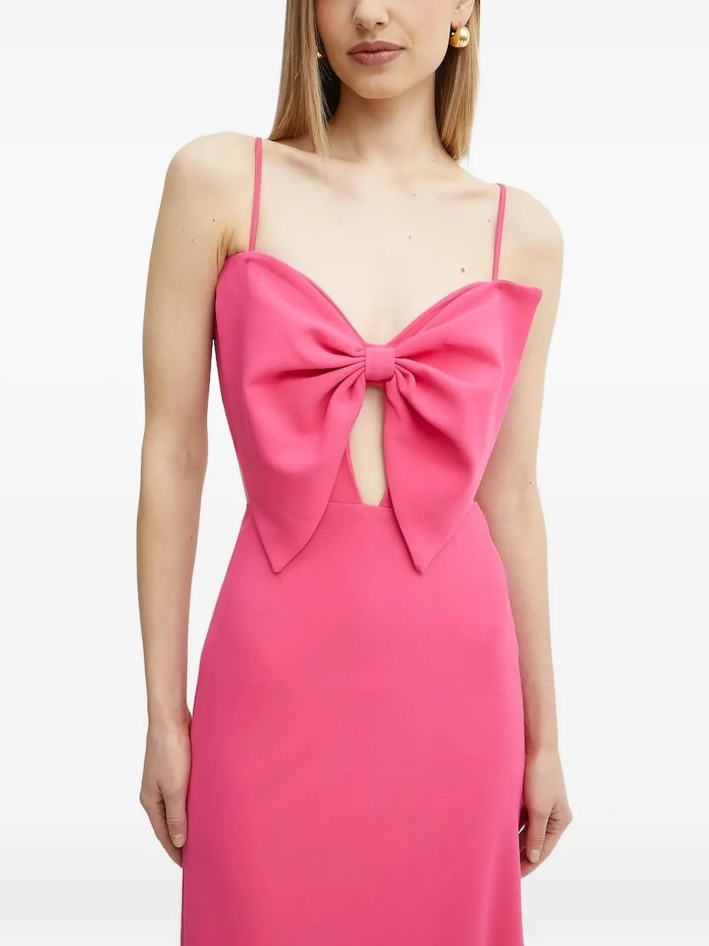 Bardot Jurk met strikdetail Roze