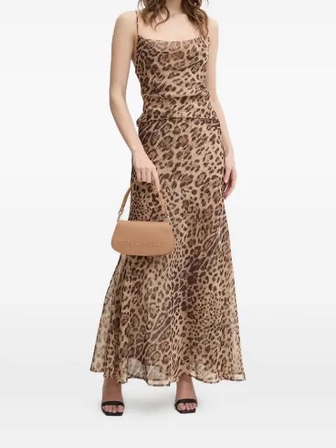 Bardot Monroe leopard-print maxi skirt