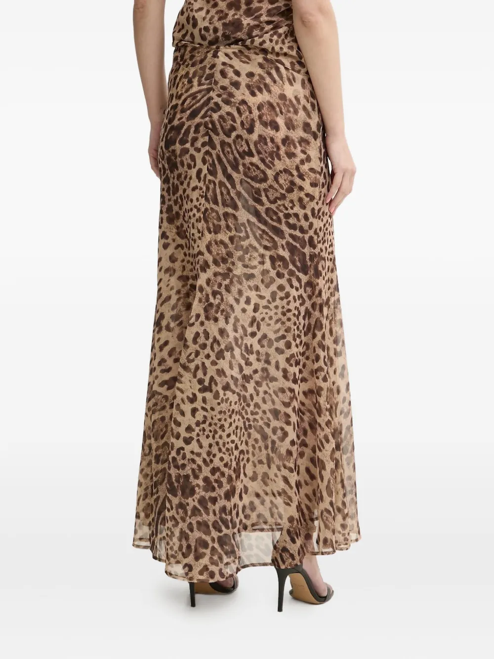 Bardot Monroe leopard-print maxi skirt - Bruin