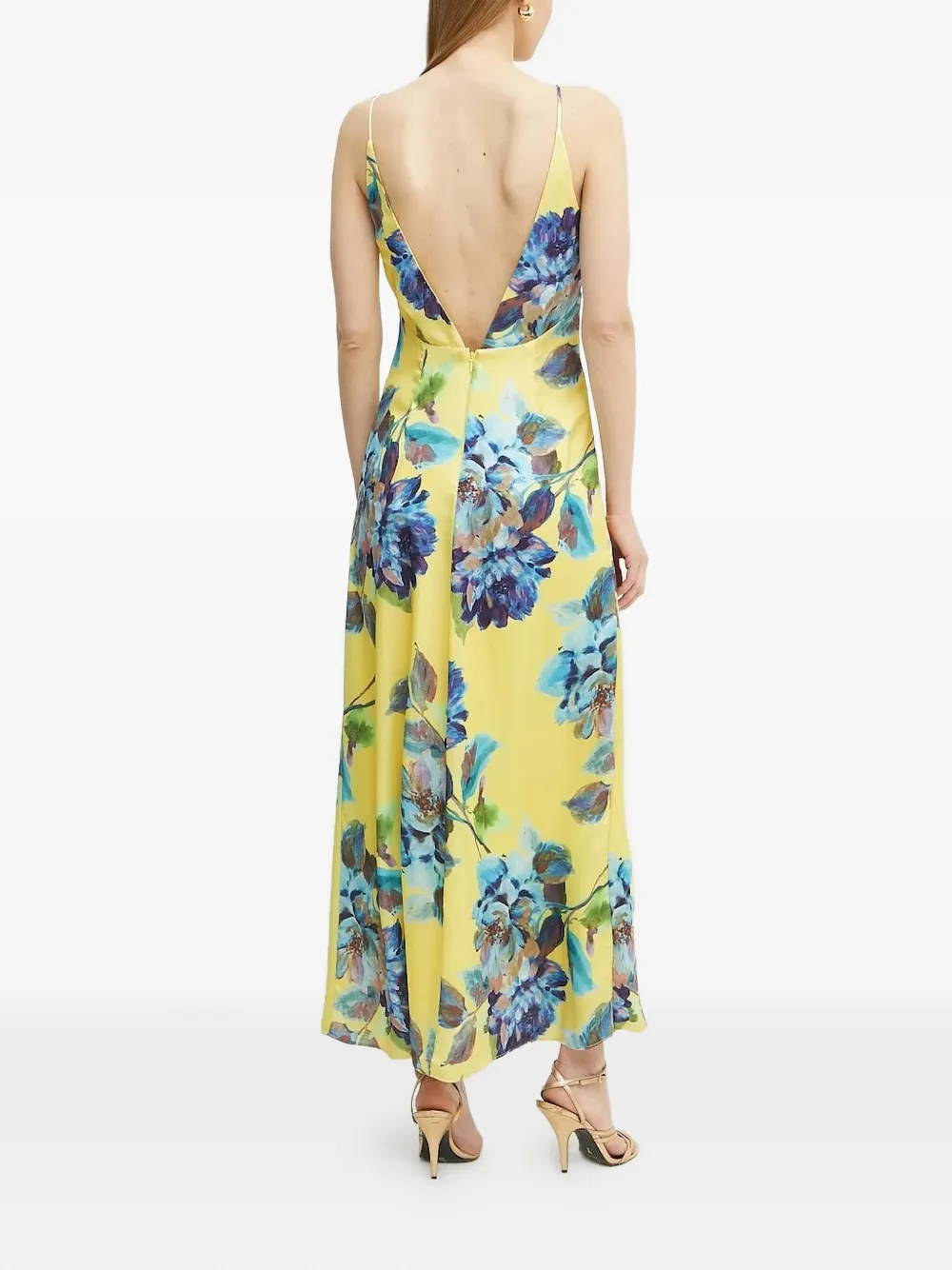Bardot Wintour jurk met bloemenprint Geel