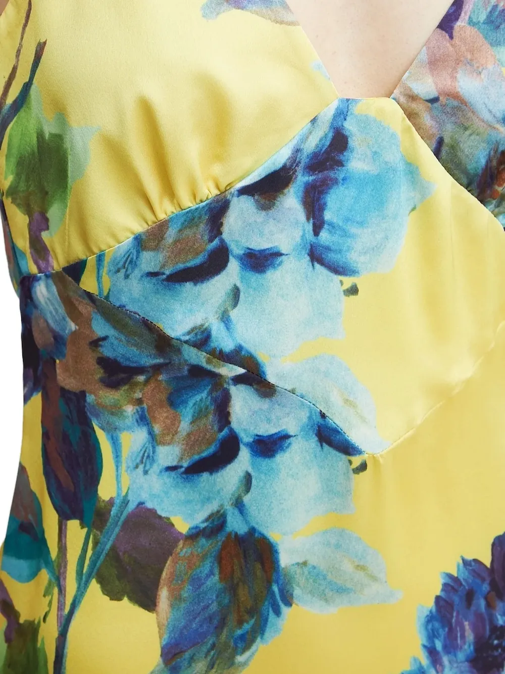 Bardot Wintour jurk met bloemenprint Geel