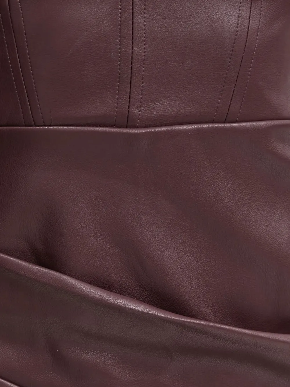 Bardot Kai gedrapeerde strapless midi-jurk Rood