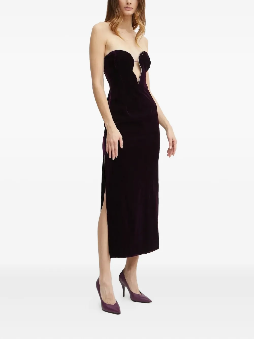Bardot Lilah fluwelen jurk Paars