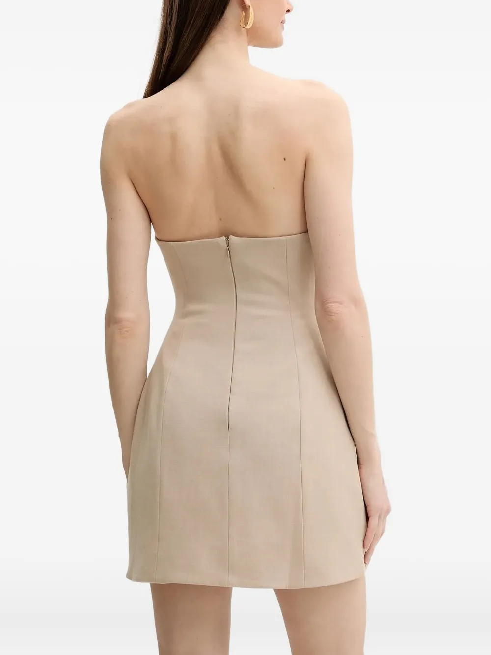 Bardot Madeline strapless mini dress - Beige