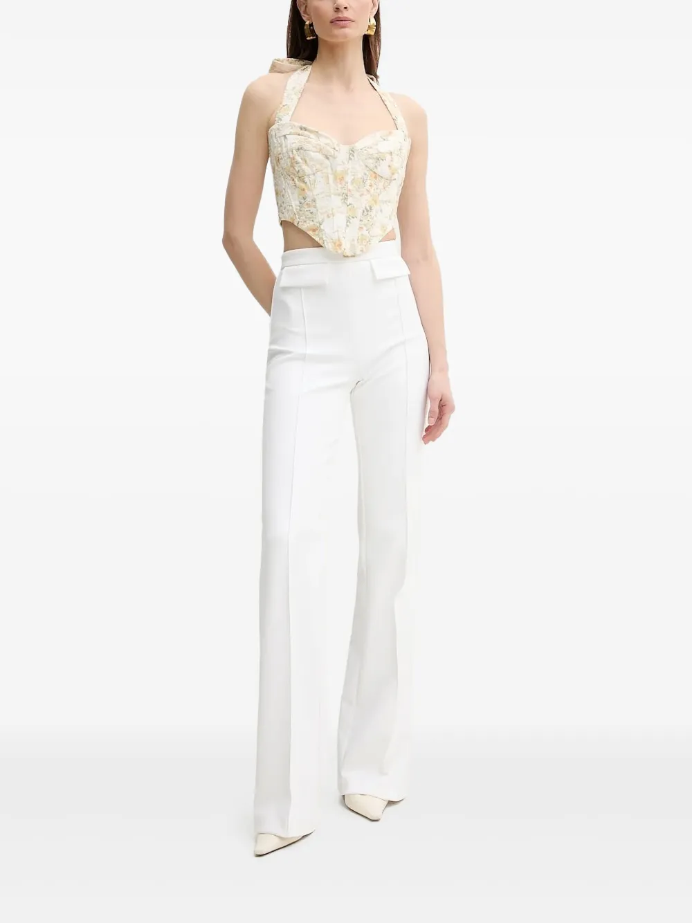Bardot Pollie Halterneck Top In Neutral