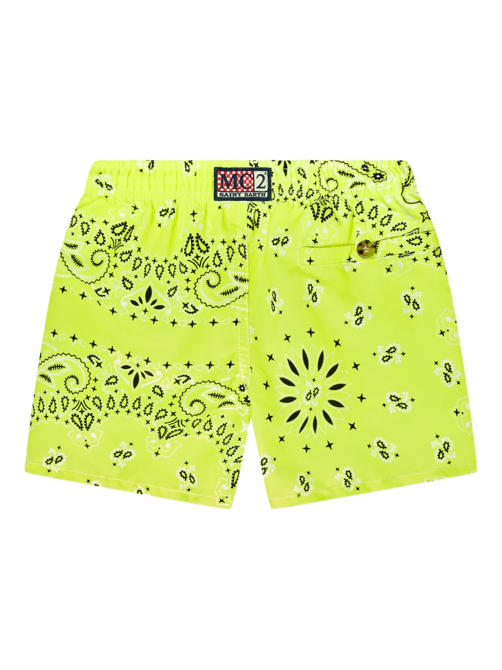 MC2 Saint Barth Kids bandana-print swim shorts Geel
