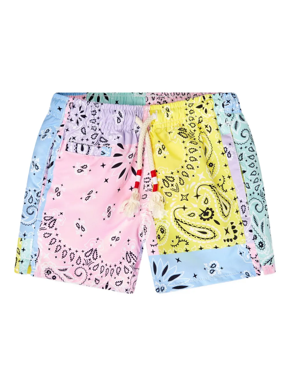 MC2 Saint Barth Kids bandana-print swim shorts Blauw