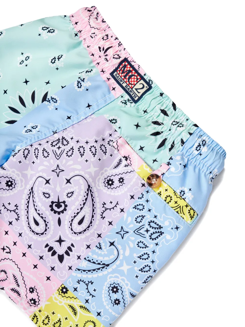 MC2 Saint Barth Kids bandana-print swim shorts Blauw