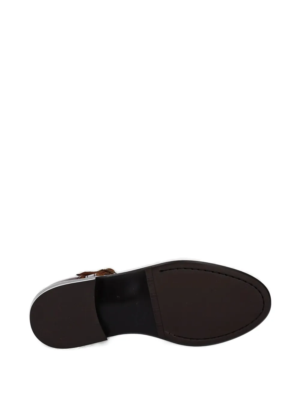 BILLI BI Geweven leren gekooide sandalen Bruin