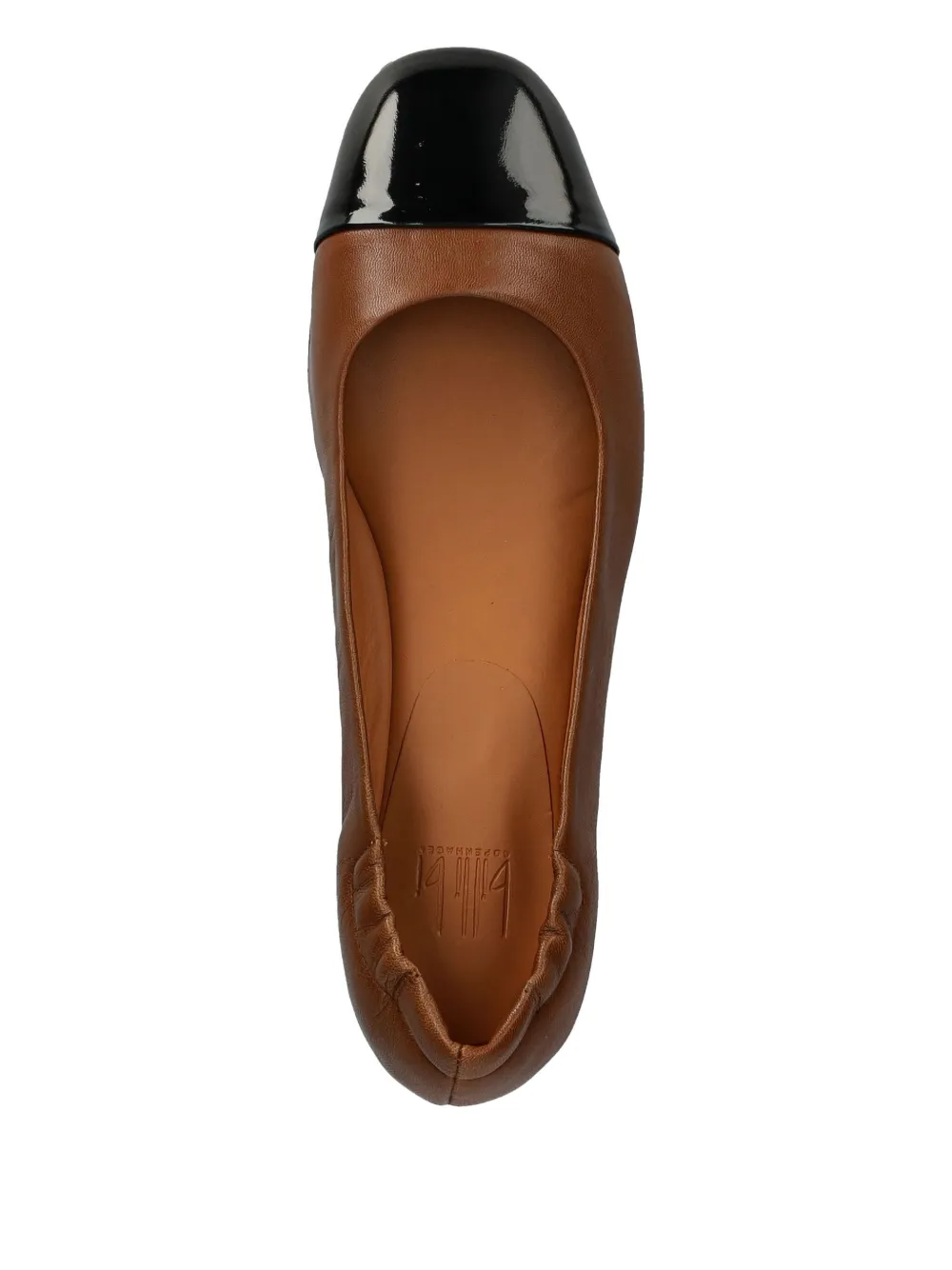 BILLI BI leather cap-toe pumps Brown