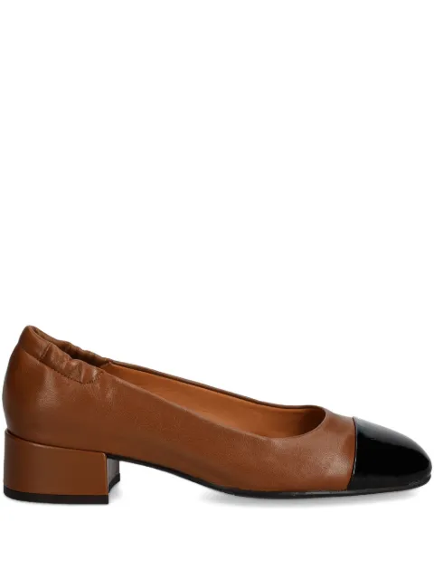 BILLI BI leather cap-toe pumps