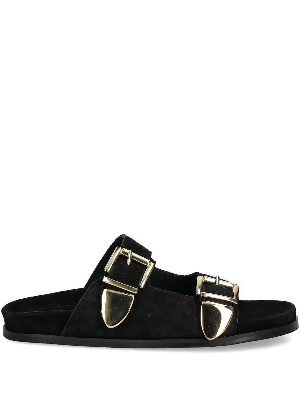BILLI BI Slippers met dubbele gesp Zwart