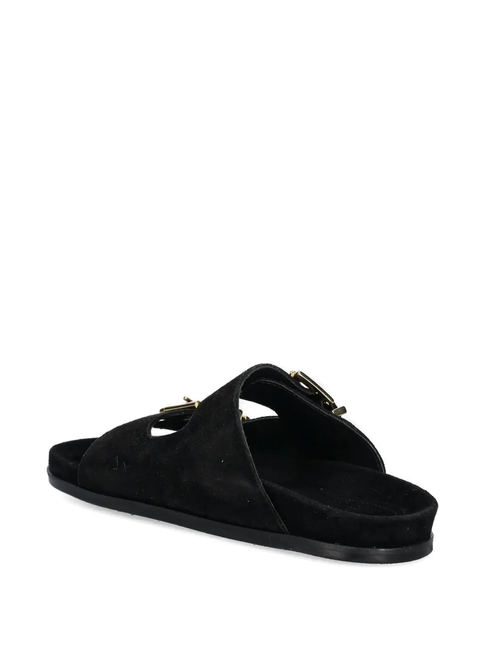 BILLI BI double buckle slides Black