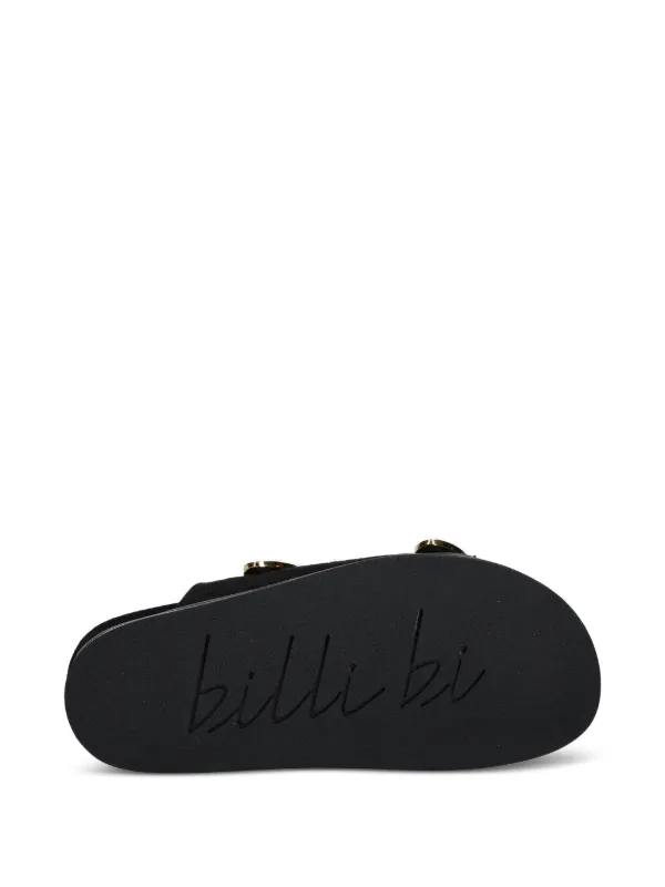 BILLI BI Double Buckle Slides Black FARFETCH IL
