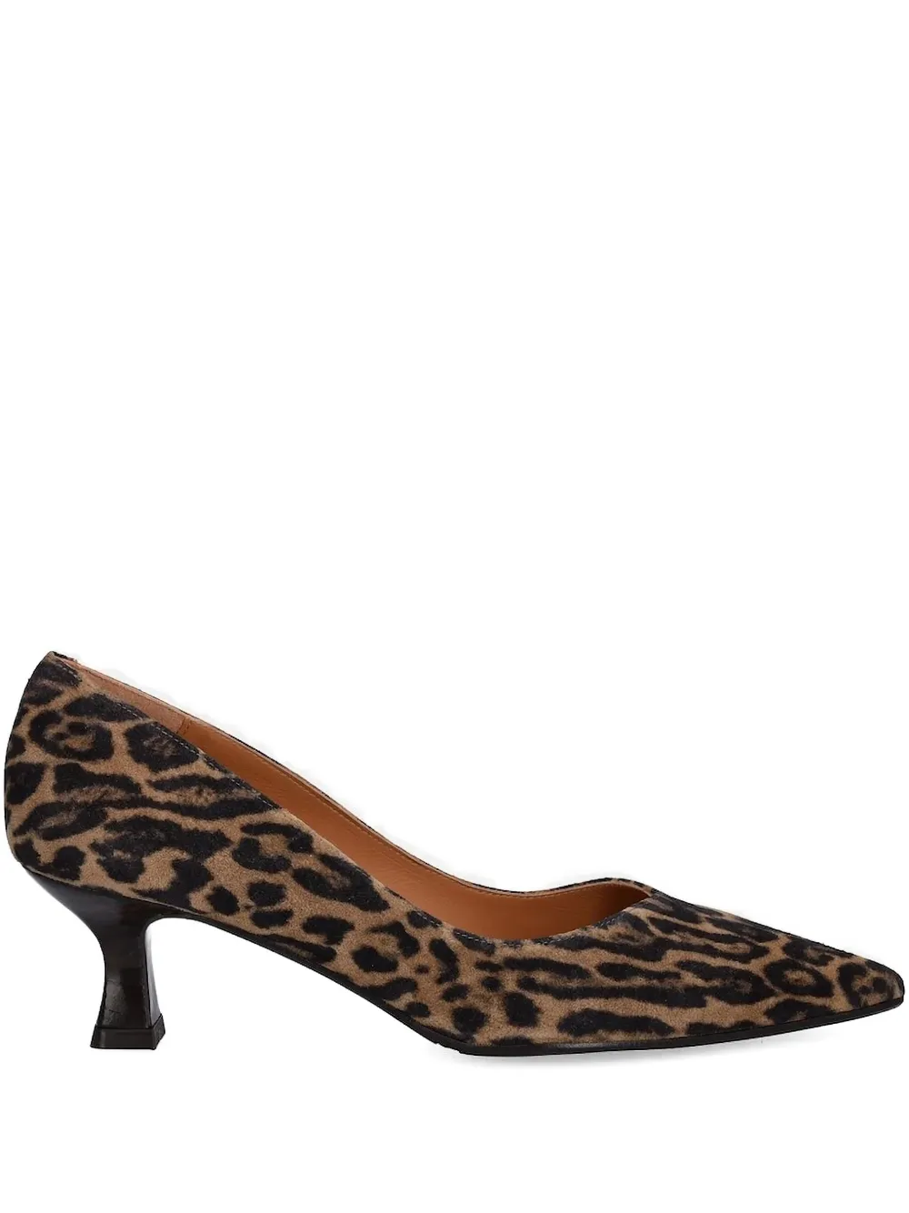 BILLI BI leopard print kitten heel pumps Brown