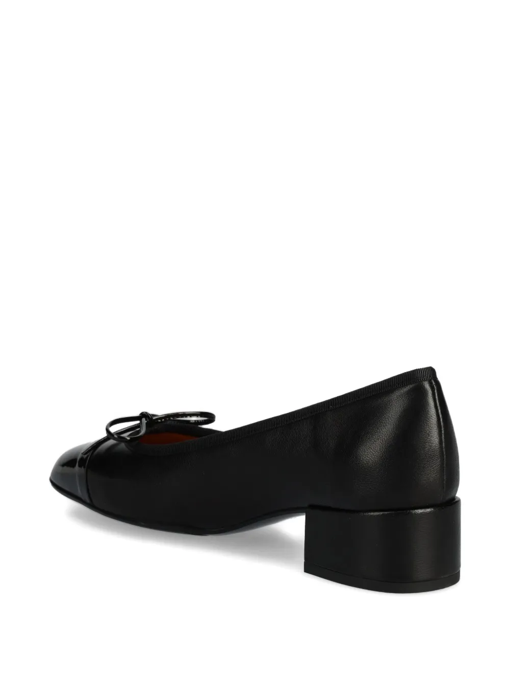 BILLI BI 40 mm pumps met blokhak en strikdetail Zwart
