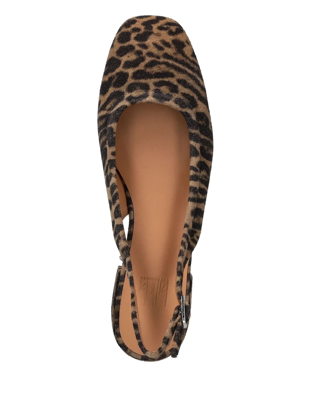 BILLI BI slingback leopard print pumps Brown