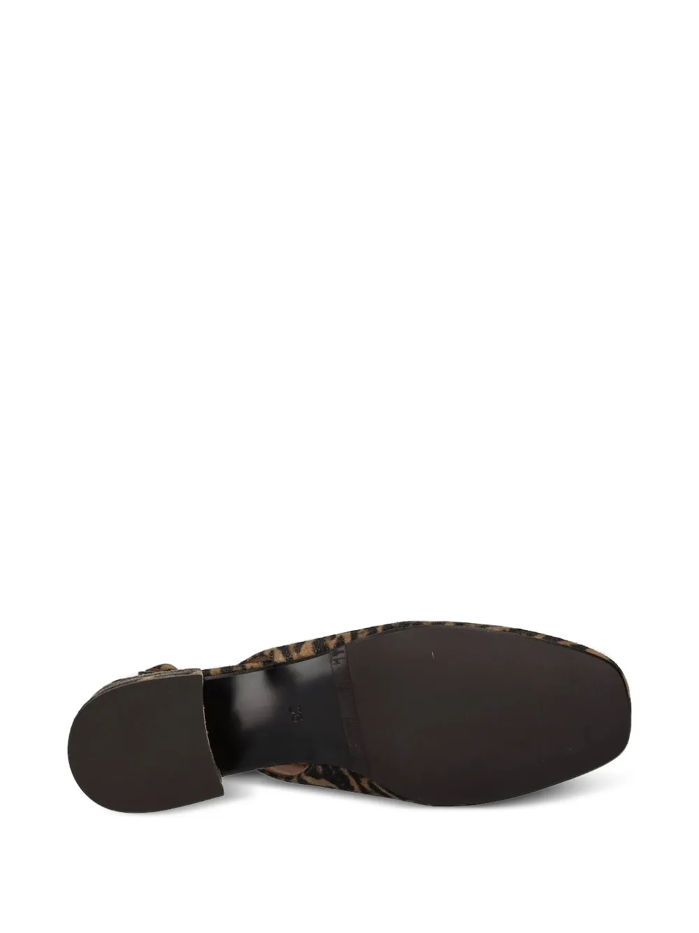 BILLI BI slingback leopard print pumps Brown