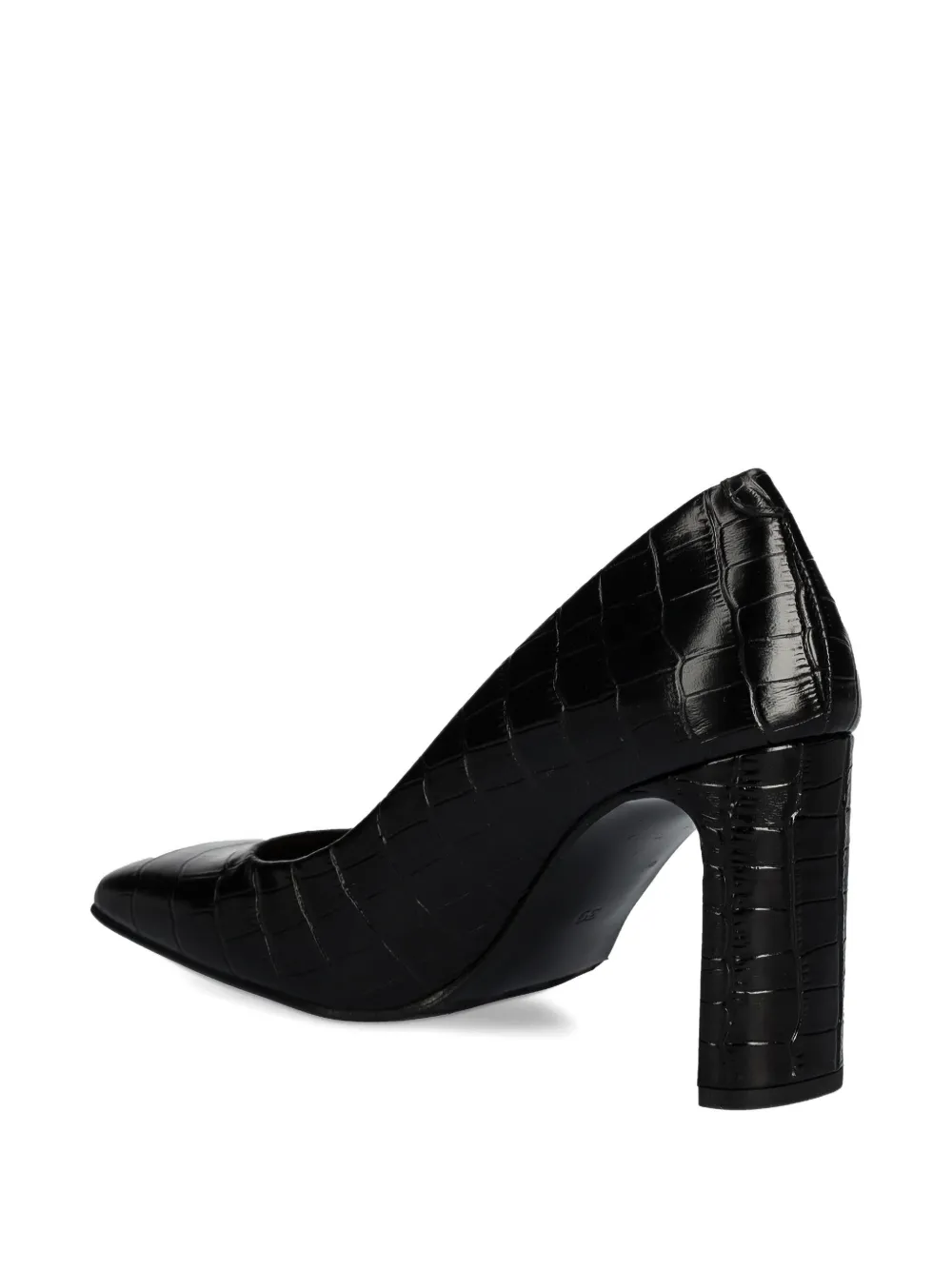 BILLI BI 70 mm pumps met krokodillen-reliëf Zwart