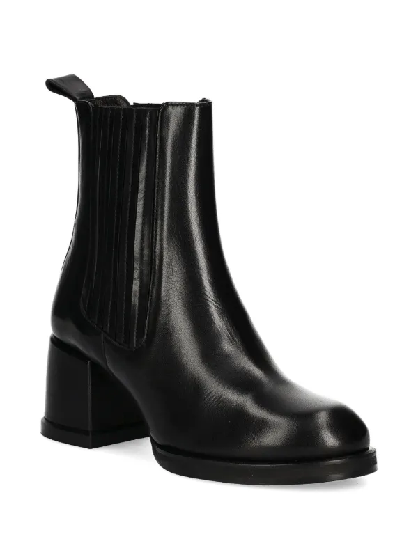 BILLI BI 60mm Leather block-heel Boots | Black | FARFETCH HK