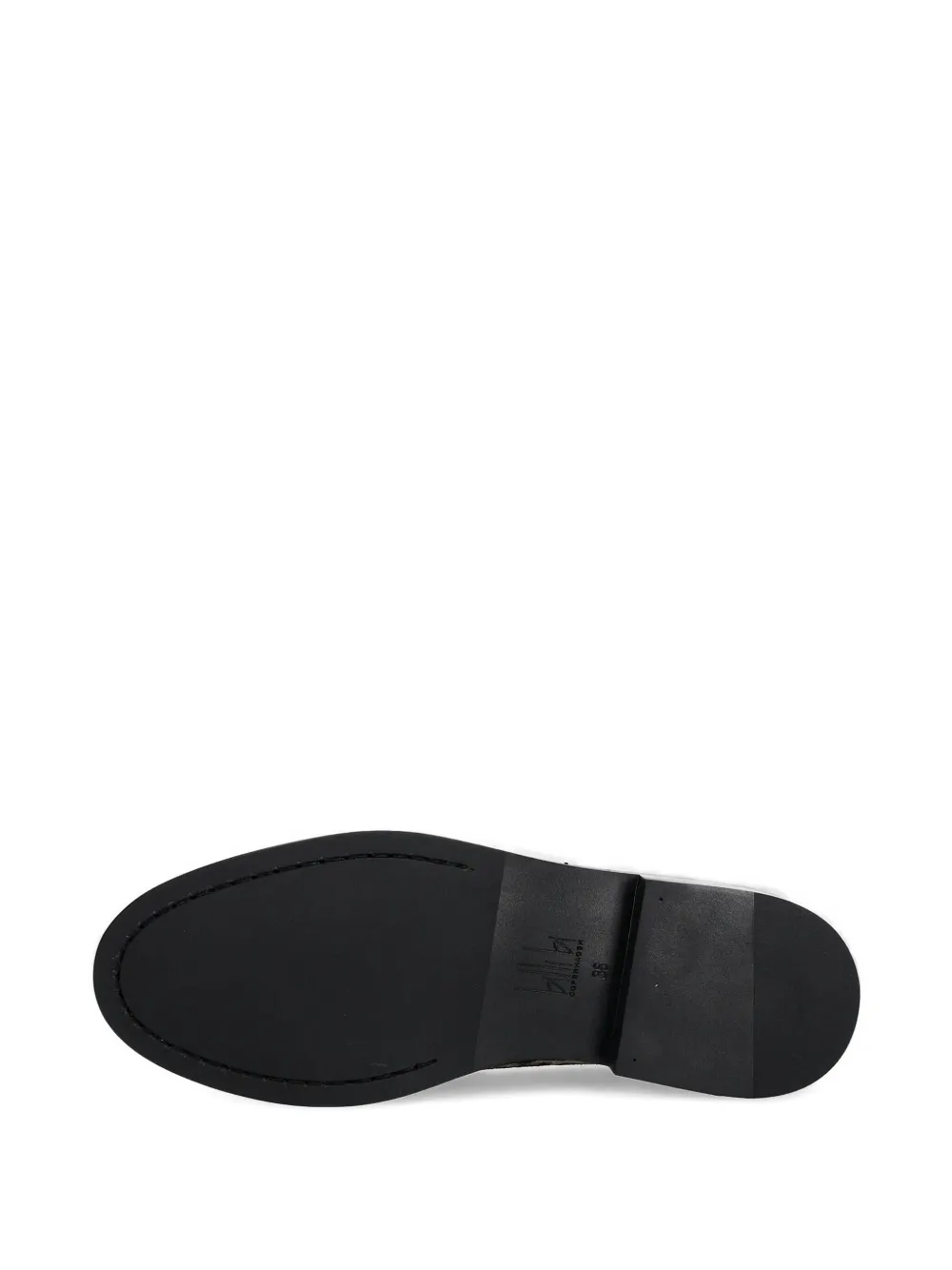 Billi Bi Leopard-print Loafers In Brown