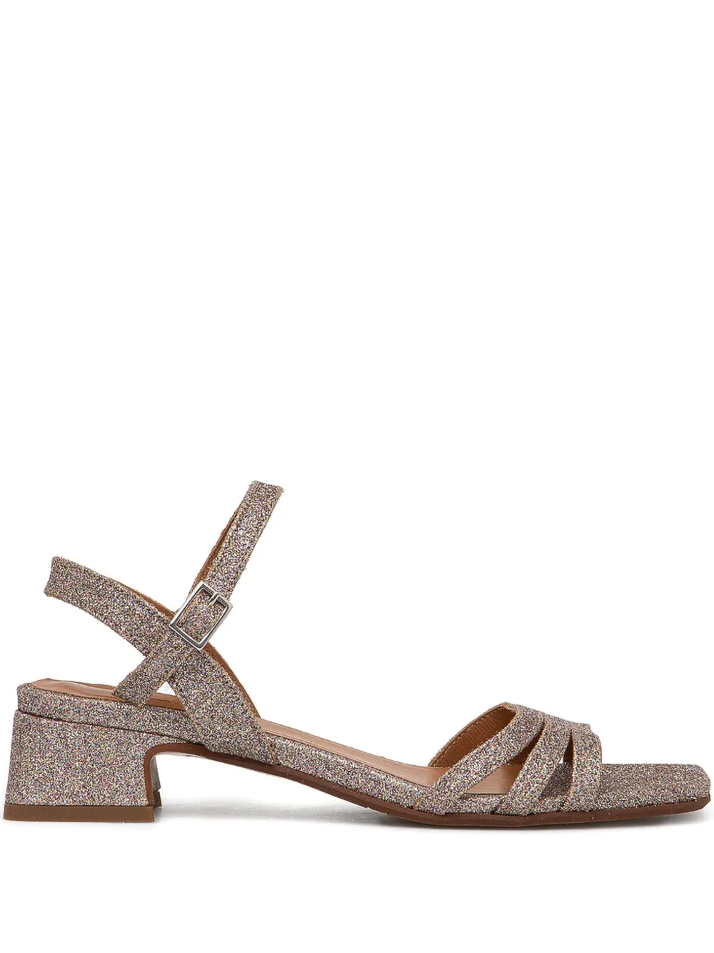 BILLI BI 35 mm sandalen met blokhak en glitters Roze