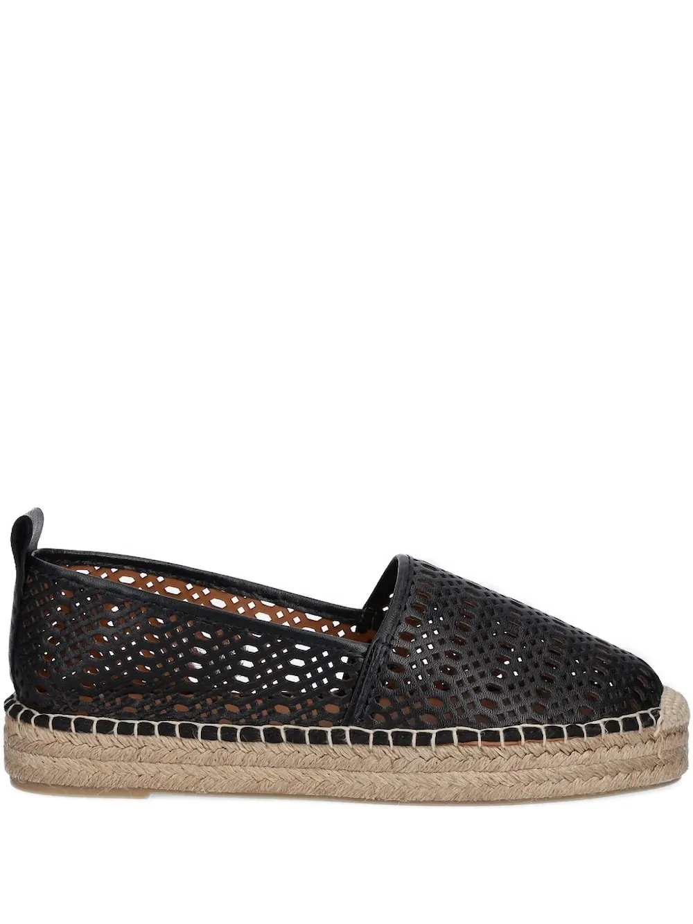 BILLI BI perforated-leather espadrilles Black