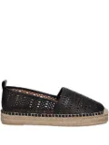 BILLI BI perforated-leather espadrilles - Black