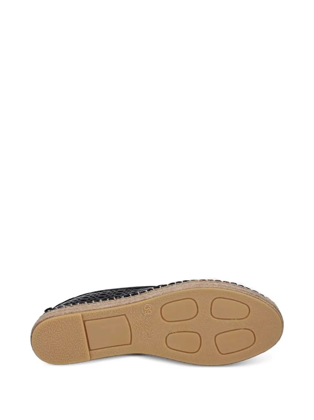 BILLI BI perforated-leather espadrilles Black