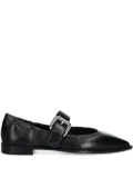 BILLI BI pointed-toe buckle flat pumps - Black