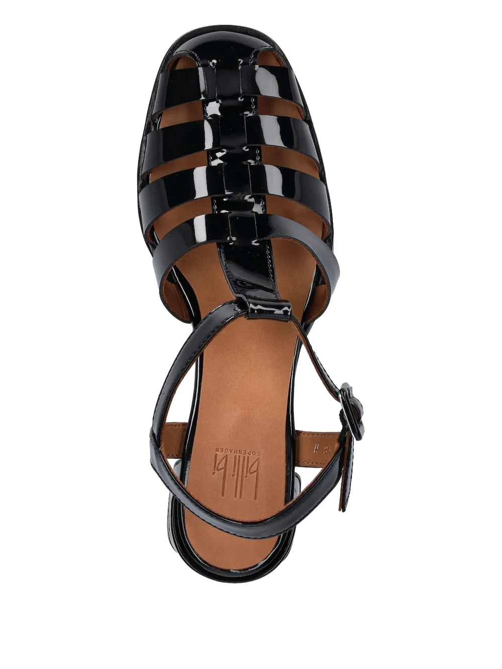 Billi Bi A8343 Block-heel Caged Sandals In Black