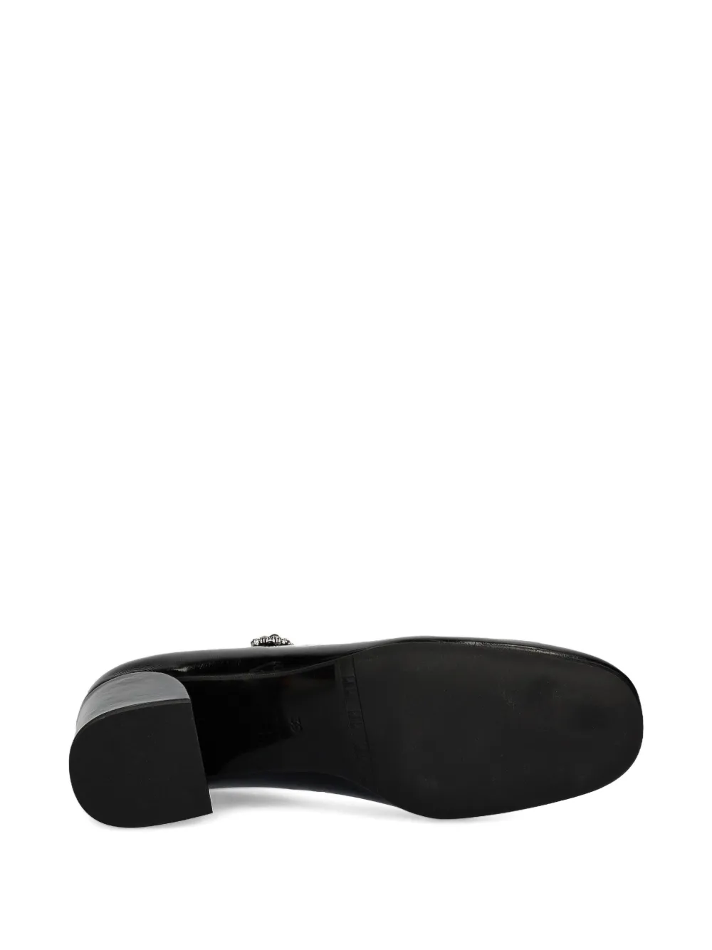 BILLI BI 45mm jewel-buckle block-heel pumps Black