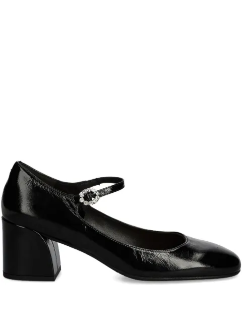 BILLI BI 45mm jewel-buckle block-heel pumps