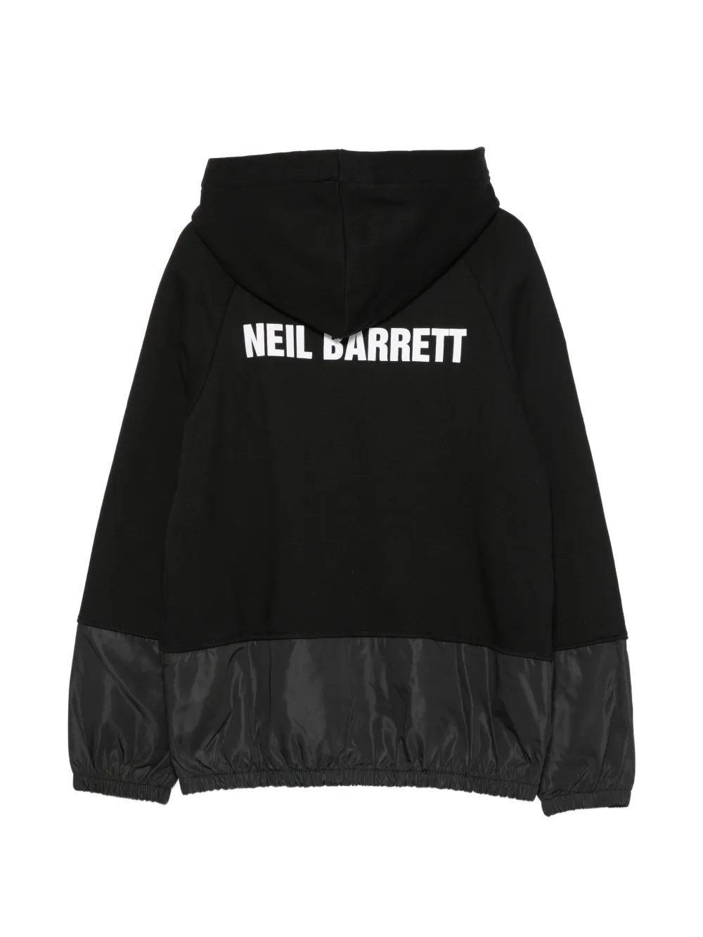 Neil Barrett Kids Hoodie met bliksemflitsprint Zwart