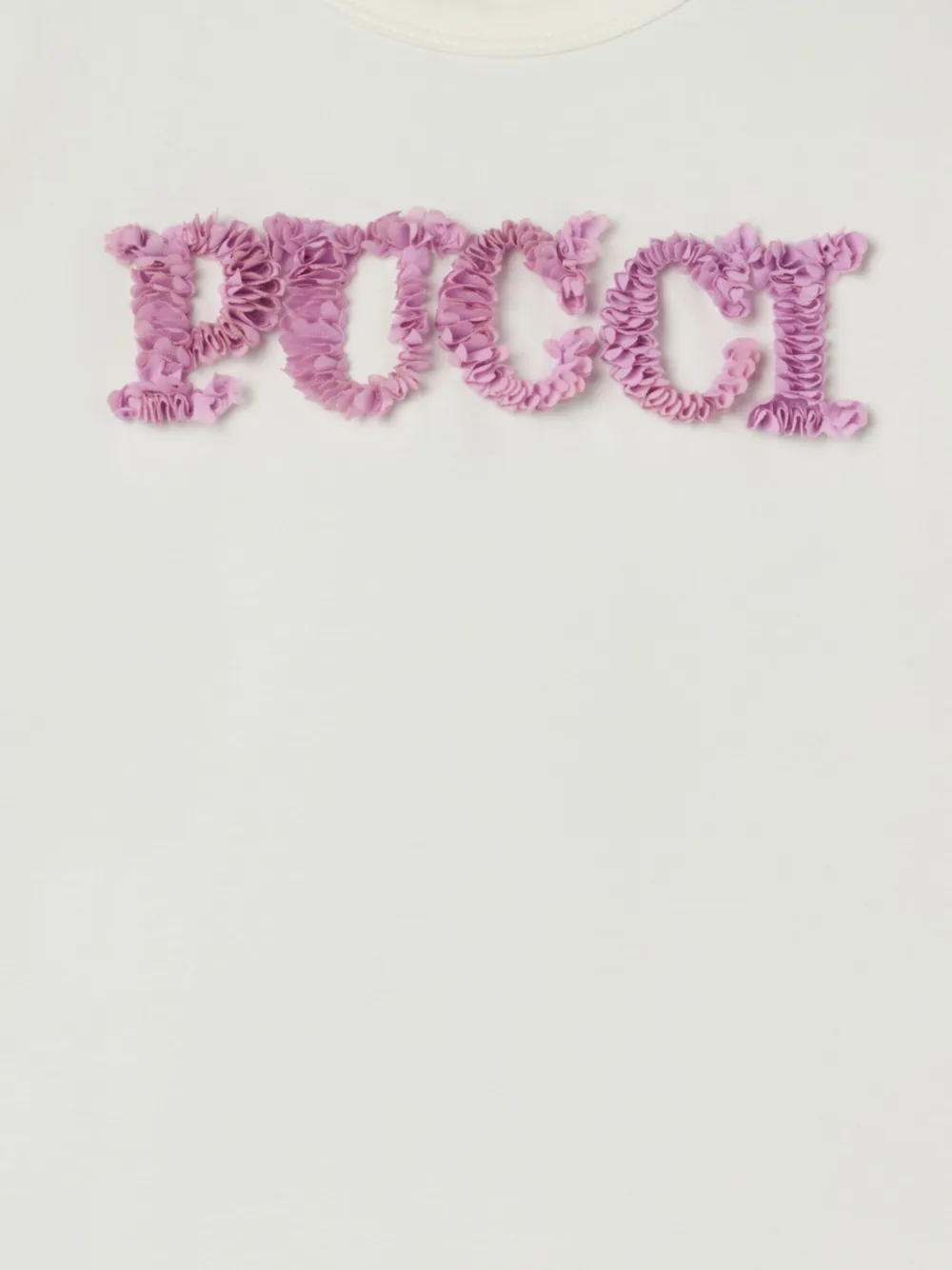 PUCCI Junior T-shirt met geborduurd logo Wit