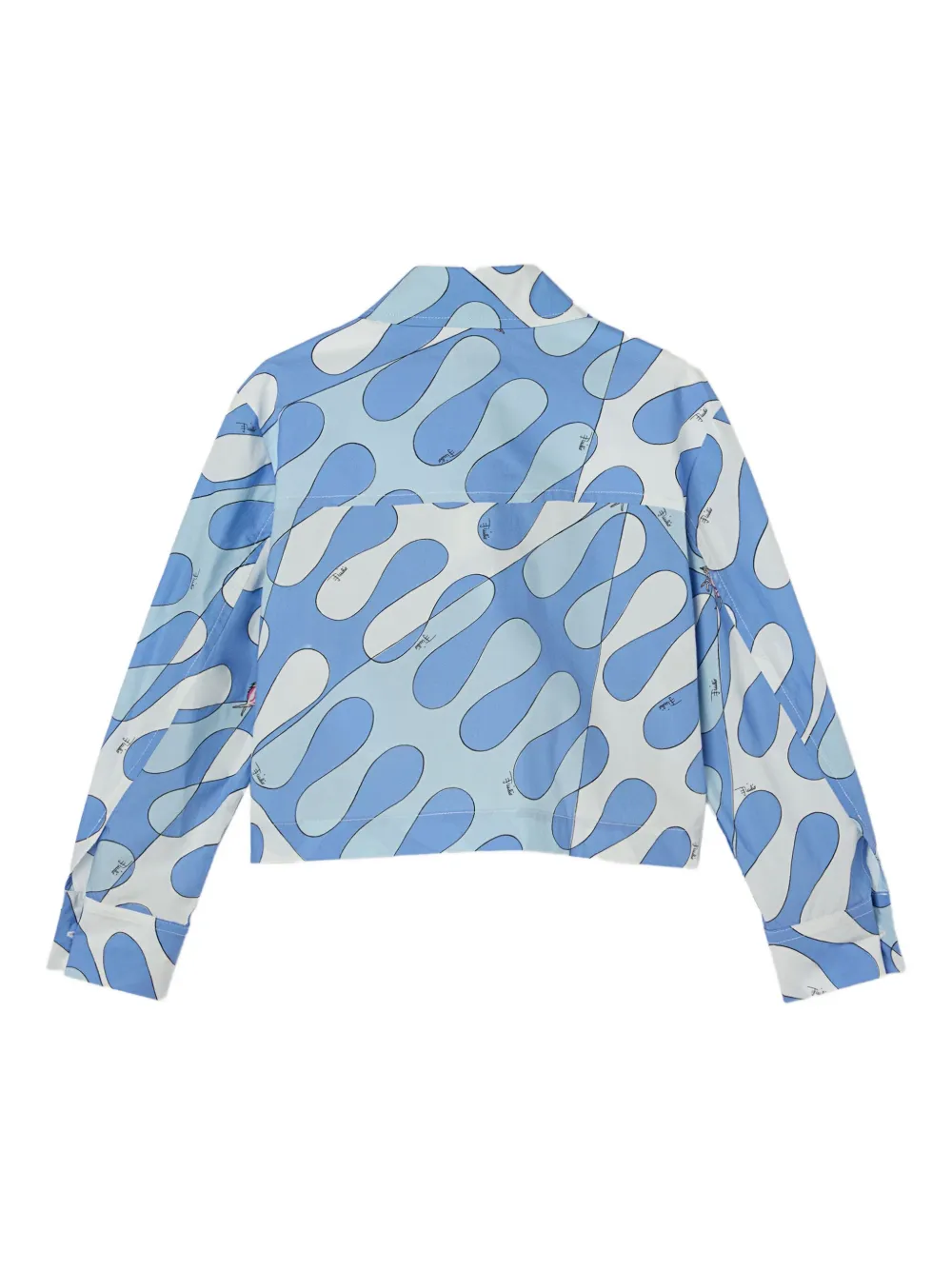 PUCCI Junior Leocorno shirt met abstracte print Wit