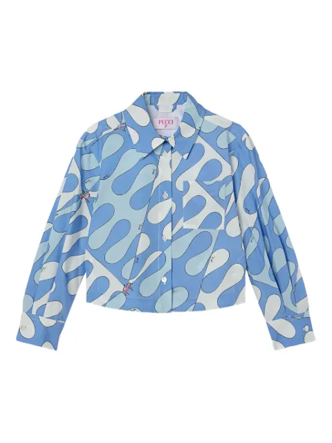 PUCCI Junior Leocorno abstract-print shirt