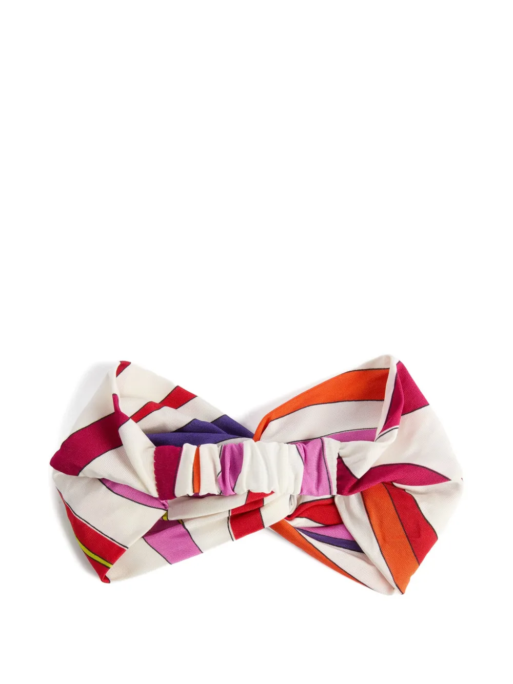 PUCCI Junior knotted Irirde-print headband | Neutrals | Image 1