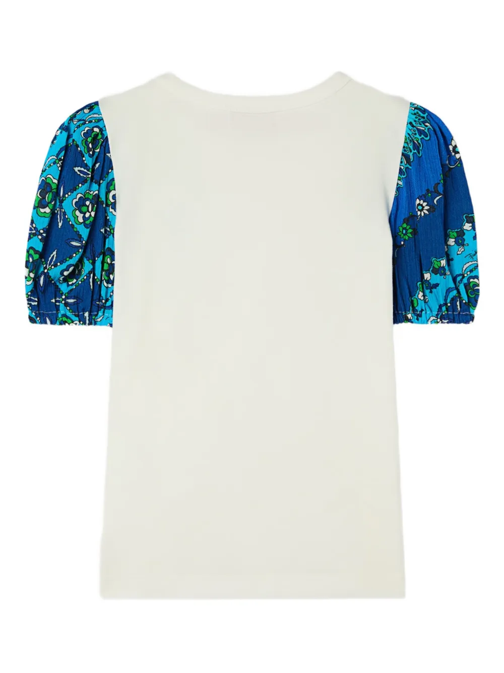 PUCCI Junior T-shirt met pofmouwen en print Beige