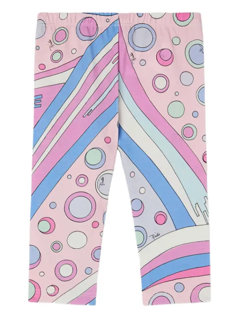 PUCCI Junior Fontane-print leggings