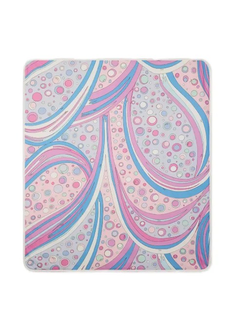 PUCCI Junior Fontane swirl-patterned blanket