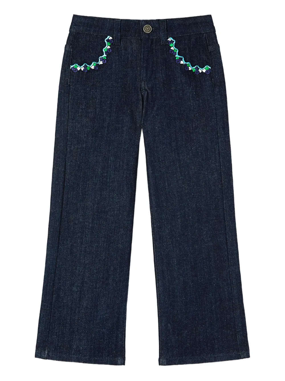 PUCCI Junior embroidered jeans | Blue | Image 1