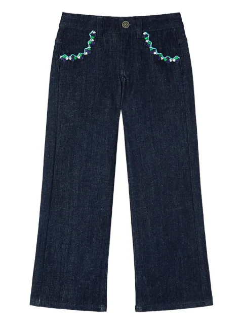 PUCCI Junior embroidered jeans