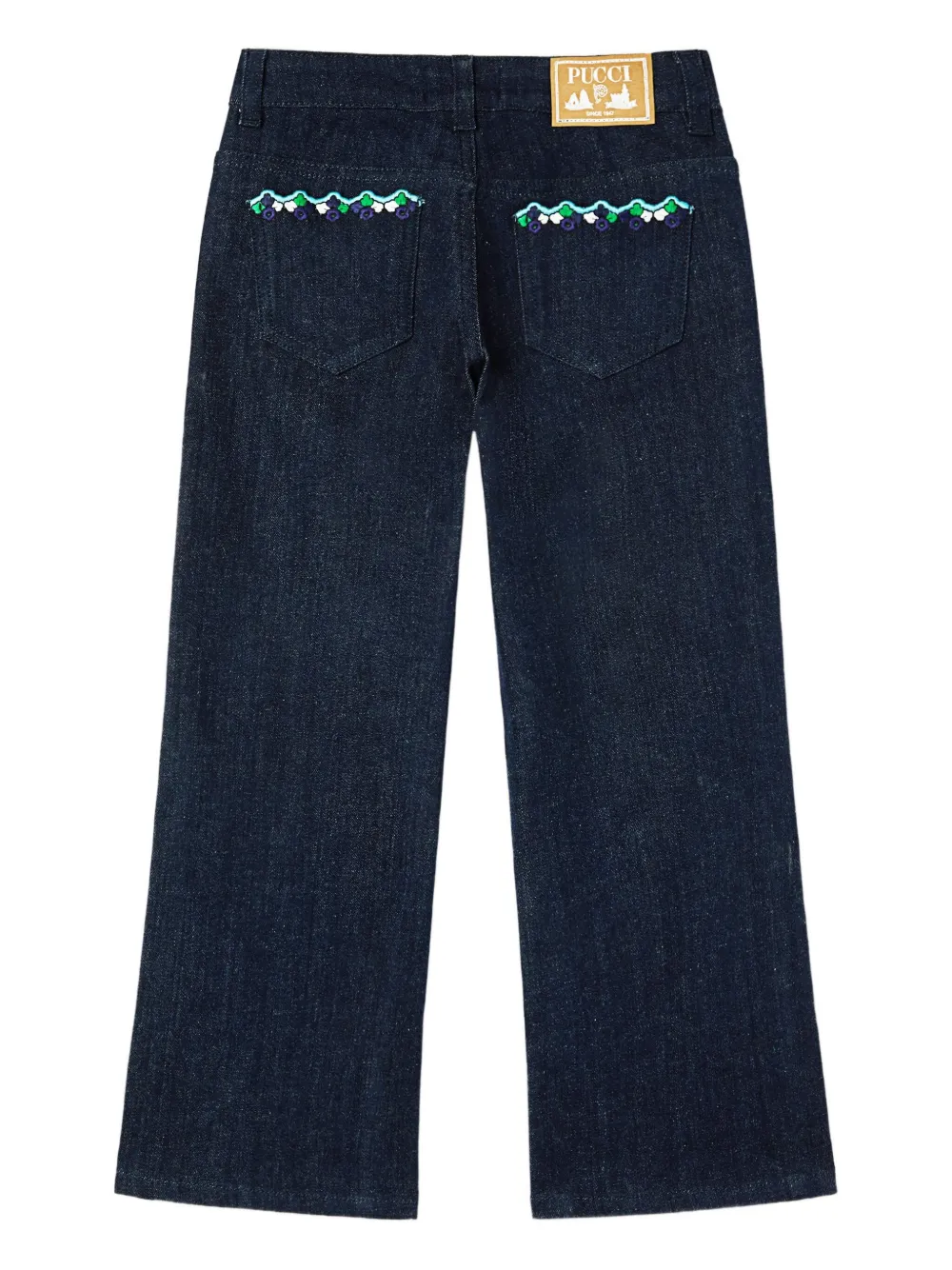 PUCCI Junior embroidered jeans | Girls Clothing | Image 2