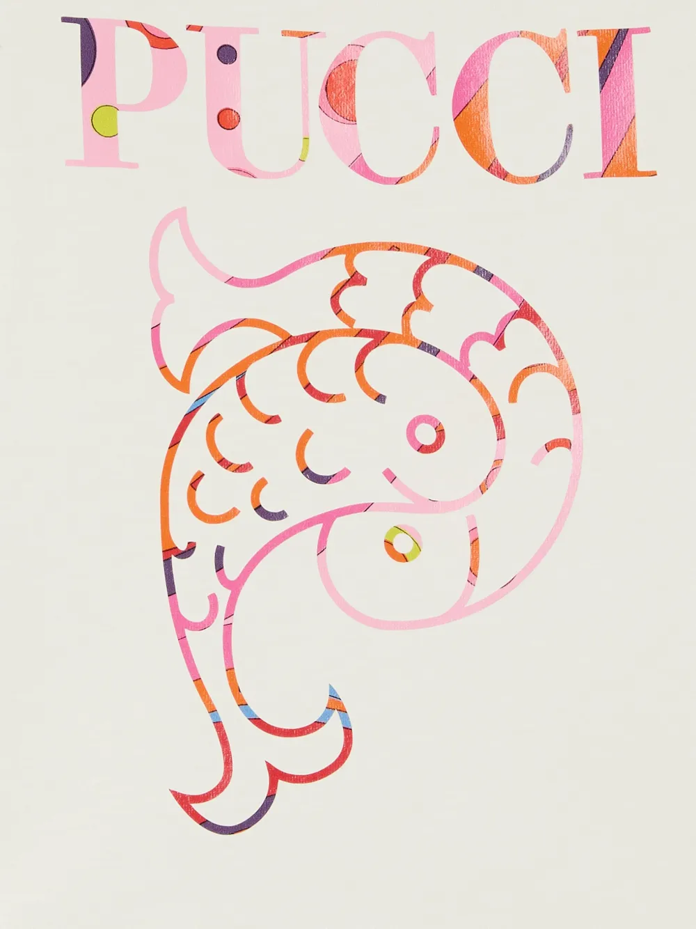 PUCCI Junior T-shirt met print Beige